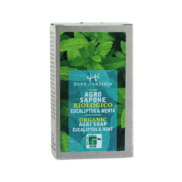 Organiczne eukaliptusowo - miętowe mydło w kostce 100g - obrazek 3