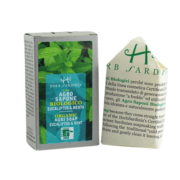 Organiczne eukaliptusowo - miętowe mydło w kostce 100g - obrazek 4