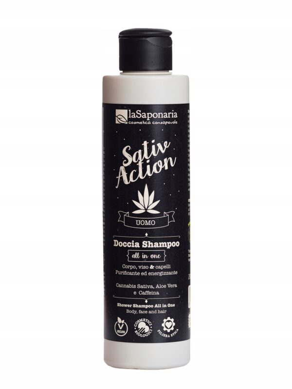 Włoski szampon i żel pod prysznic all in one 200ml MEN CBD