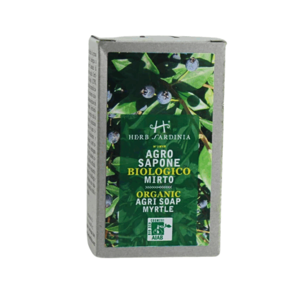 Organiczne kojące mydło w kostce z mirtu 100g - obrazek 3